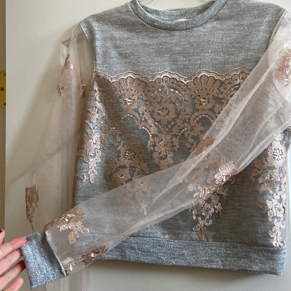 H&M sparkly sweatshirt in size XS - Picture 5 of 7